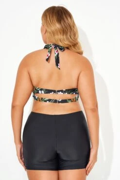 Flower Printed Women V-neck Bikini Top -Bikini Bliss Shop b debk005001t 3