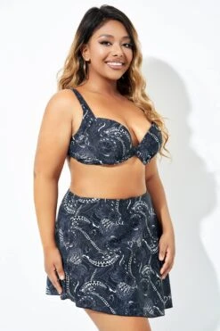 Black Floral Elegant Underwire Bikini Top 9 Black Floral Elegant Underwire Bikini Top -Bikini Bliss Shop b debk099001 4