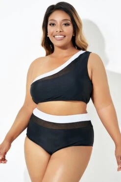 Trendy One Shoulder Bikini Top For Lady -Bikini Bliss Shop b debk106001 3