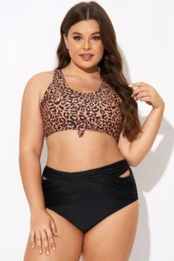 Leopard Print Scoop Neck Front Women Bikini Top -Bikini Bliss Shop b debk148002 3