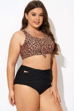 Leopard Print Scoop Neck Front Women Bikini Top -Bikini Bliss Shop b debk148002 6