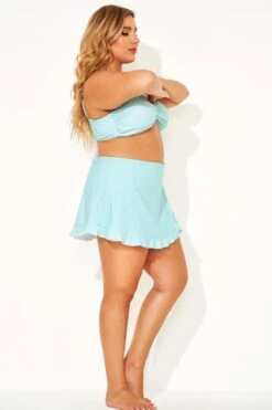 Ruffle High Waist Skirt For Lady -Bikini Bliss Shop b debt018001 3