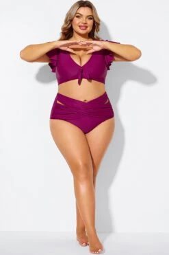 Purple Bandage Sexy Women Beach Brief 6 Purple Bandage Sexy Women Beach Brief -Bikini Bliss Shop b debt029003 3
