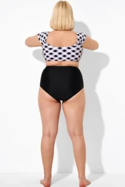 Black High Waist Women Bikini Bottom -Bikini Bliss Shop b debt040001 3