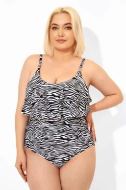 Zebra Print Scoopneck Sexy One Piece Swimsuit -Bikini Bliss Shop b deop109001 6
