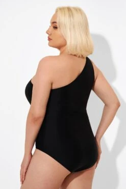 Black Cut Out One Shoulder One Piece Swimsuit -Bikini Bliss Shop b deop182001 6