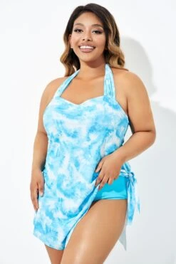 Blue Prints Layers Self-Tie One Piece Swimsuit 13 Blue Prints Layers Self-Tie One Piece Swimsuit -Bikini Bliss Shop b deop192001 4