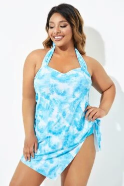 Blue Prints Layers Self-Tie One Piece Swimsuit 14 Blue Prints Layers Self-Tie One Piece Swimsuit -Bikini Bliss Shop b deop192001 7