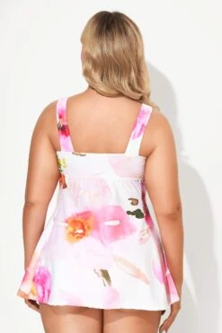 Sweetheart Neckline Tie Dye Swimdress Swimsuits -Bikini Bliss Shop b desd001002 3