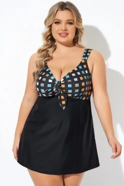 Graceful Tie Front Sweetheart Neckline Swimdress 11 Graceful Tie Front Sweetheart Neckline Swimdress -Bikini Bliss Shop b desd001011 5