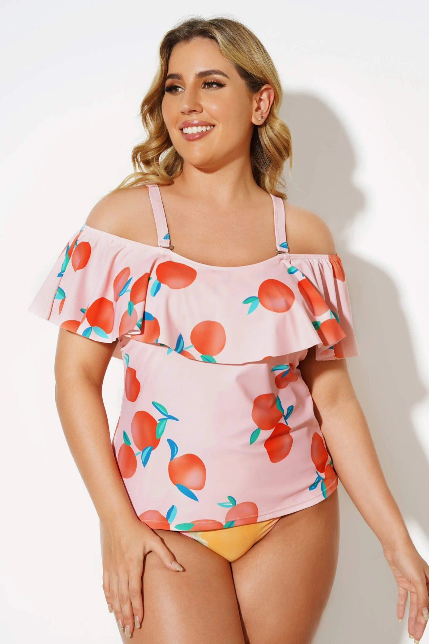 Floral Printed Elegant Women Tankini Top 4 Floral Printed Elegant Women Tankini Top - Image 4