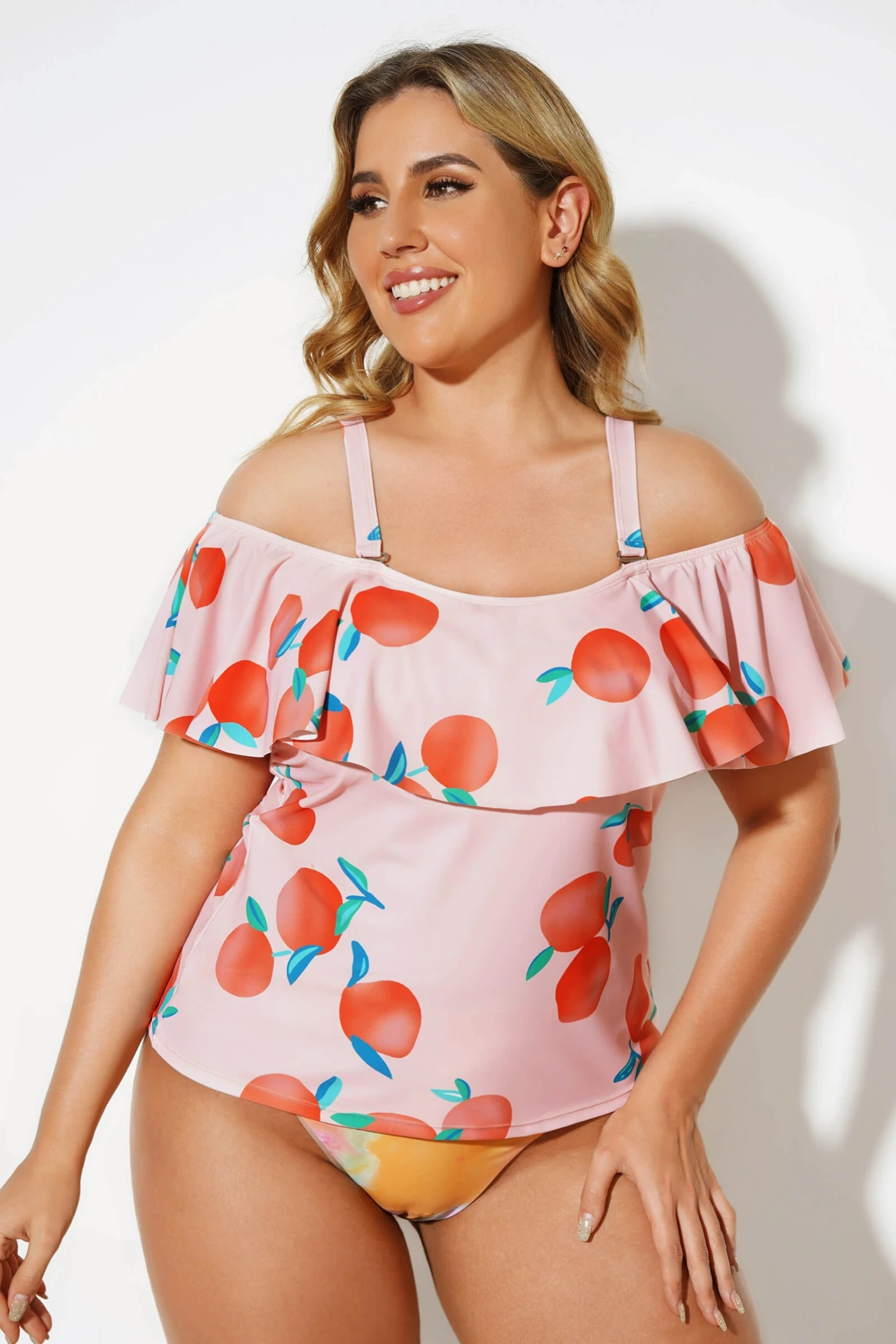 Floral Printed Elegant Women Tankini Top 3 Floral Printed Elegant Women Tankini Top - Image 3