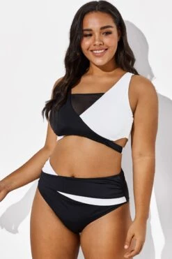 Colorblock Stylish Women Wrap Swimsuits Bikini Set 8 Colorblock Stylish Women Wrap Swimsuits Bikini Set -Bikini Bliss Shop b sfbk1911029 4