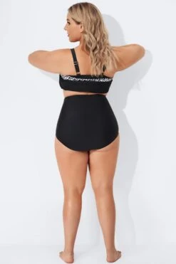 Black Elegant High Waist Brief For Lady -Bikini Bliss Shop b sfbt1911002 3