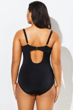 Black Backless Crochet Underwire One Piece Swimsuit -Bikini Bliss Shop b sfop1911084 2