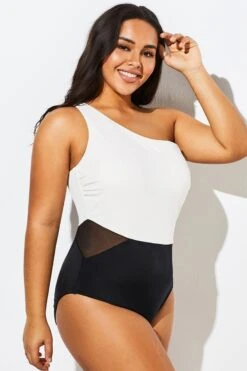 Modern One Shoulder One Piece Swimsuit For Lady -Bikini Bliss Shop b sfop1911126 1
