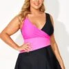V-Neckline Criss-cross Style Women Swimdress