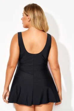 V-Neckline Criss-cross Style Women Swimdress -Bikini Bliss Shop b sfsd2003099 4