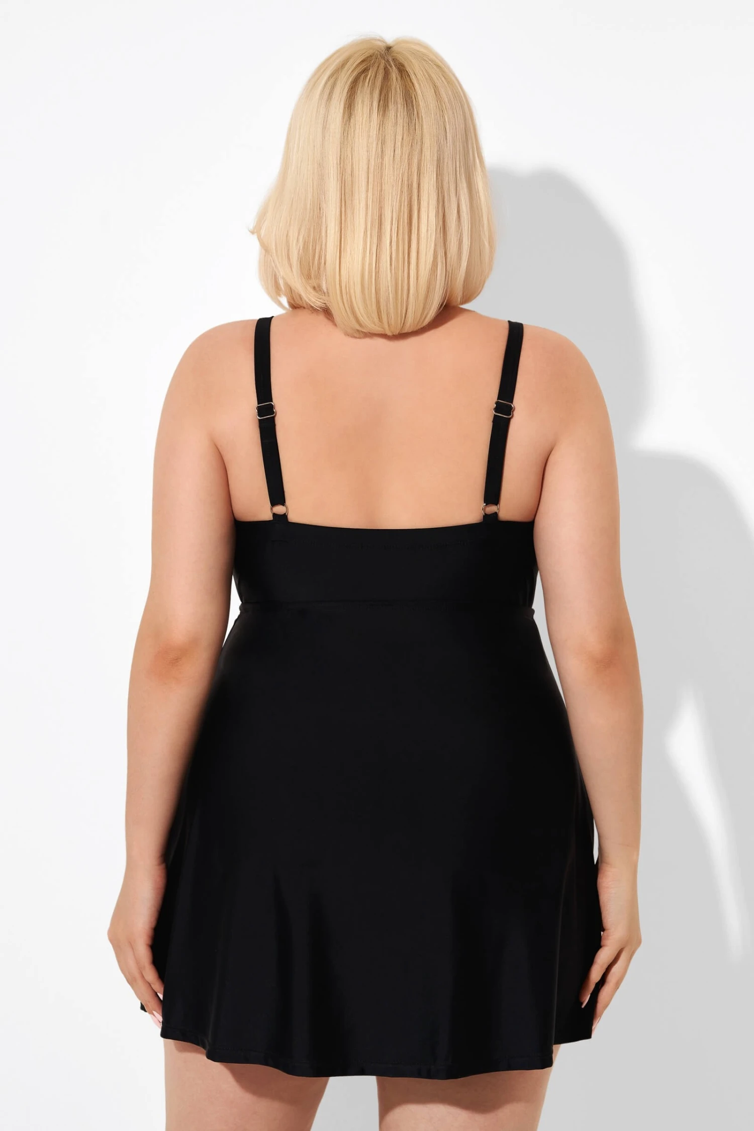 Black & White Jungle Tie Front Underwire Swimdress 3 Black & White Jungle Tie Front Underwire Swimdress - Image 3