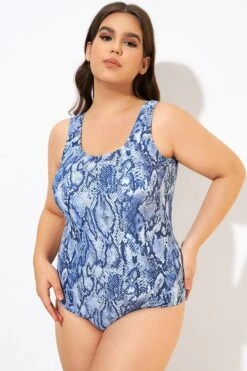 Leopard Printed Wide Straps One Piece Swimsuit -Bikini Bliss Shop dsc00428