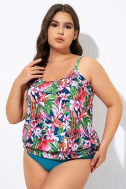 Adjustable Straps Lightweight Blouson Tankini Top -Bikini Bliss Shop dsc08443 1